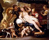 Luca Giordano Venus And Mars painting
